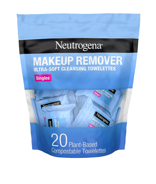 Neutrogena Makeup Remover Wipes Singles, Daily Facial Cleanser Towelettes