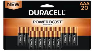 Duracell Coppertop AAA Batteries with Power Boost Ingredients, 20 Count Pack