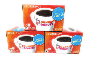 Dunkin' Donuts K-Cups French Vanilla 10 Count (Pack of 3)