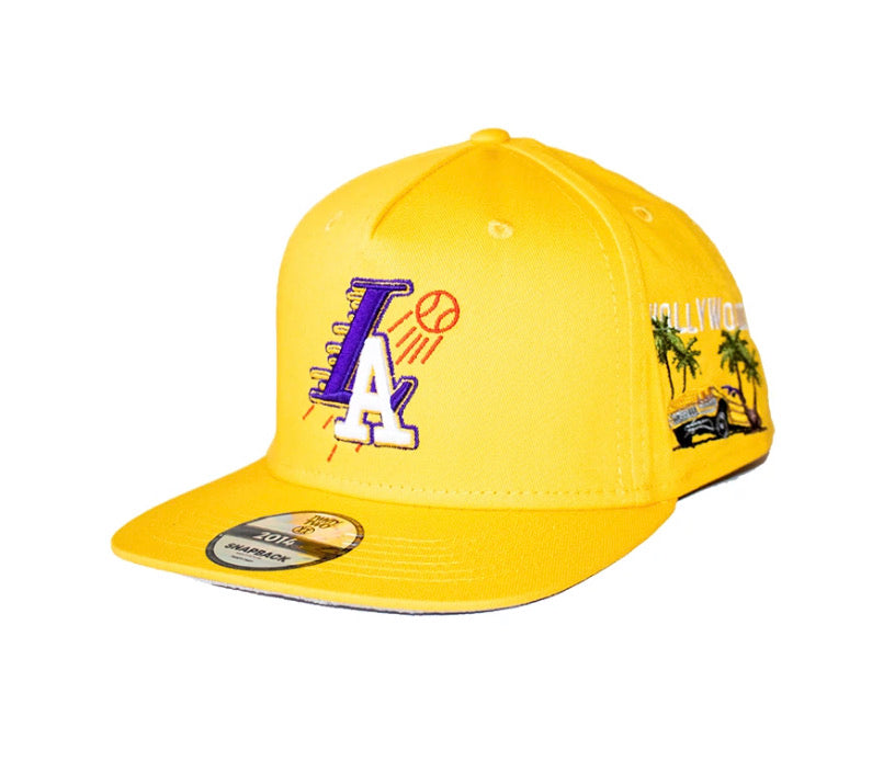 TWNTY TWO CITY OF ANGELS GOLDEN HAT - LAKERS/DODGERS EXCLUSIVE LIMITED EDITION