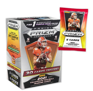 2021 Panini NFL Prizm Draft Picks Football Trading Card Blaster Box