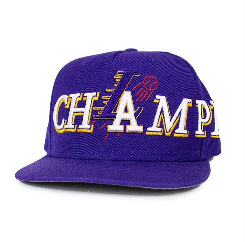 TWNTY TWO LAKERS/DODGERS CHAMPIONS HAT PURPLE - LIMITED EDITION