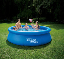 Load image into Gallery viewer, Summer Waves 10ft x 30in Inflatable Ring Set Pool With Filter Pump
