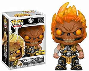 Pop! Mortal Kombat X - #255 Scorpion Flaming Skull - HT Exclusive